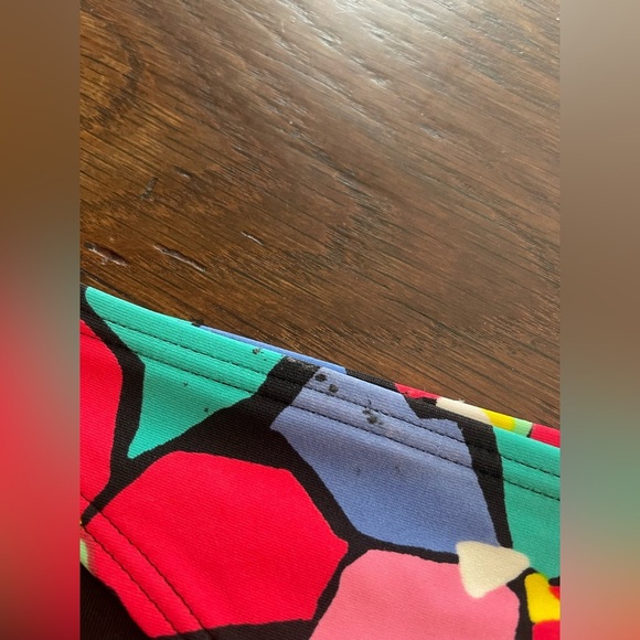 Aerie Swim Bottoms Black with Colorful Floral - Picture 2 of 5